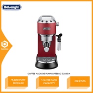 DeLonghi Dedica Style EC685.R Pump Espresso Coffee Machine Red Style EC685.R EC685R Kopi Mesin