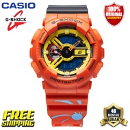 Naruto Wind Transmission Original G-SH0CK GA110 Men Sport Watch Japan Quartz Movement Dual Time Disp