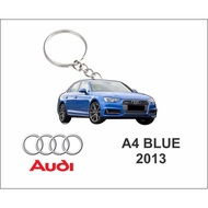 audi a4 blue 2013 keychain 2d