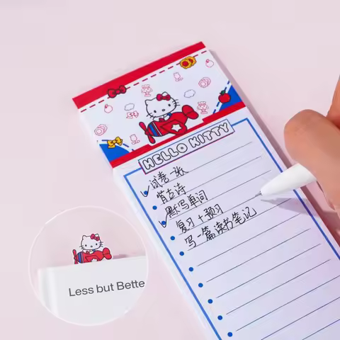 Genuine Sanrio Bookmark Sticky Notes Cartoon Hello Kitty Student Reading Page Marker Memo Student St