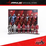 ZD Toys 4 inch Iron Man Set (1923) / with Hall Of Armour (1924) / Ironman Mark Mk 1 2 3 4 5 6 7 / I 