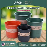 Big Size Gallon Flower Pot Gallon Plastic Pot Pasu Bunga Plastik Besar Gardening Flower Pot