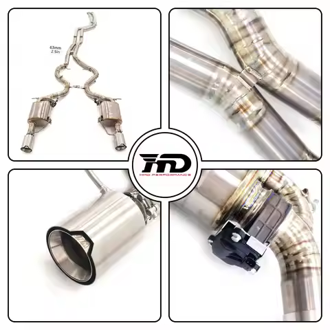 HMD for BMW 335i E92 N54 3.0L Titanium Valved Catback Exhaust High Flow Racing Deep Tone Performance