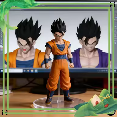 HM Studio Original Dragon Ball SHF God Gohan Black Gohan Head Sculpture Accessories Pack Insufficien