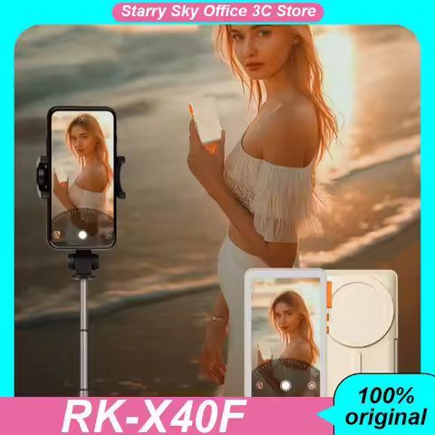 RK-X40F Magnetic Vlog Selfie Monitor Screen 8-in-1 for Smartphone Rear Camera Selfie Vlog Live Strea
