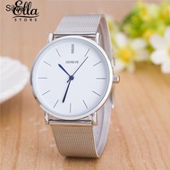⌚ Ellastore Geneva Stainless Steel Strap Wristwatch og Quartz Wrist Watch