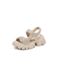 Staccato Womens Platform Wedges Sandals รองเท้าแตะผู้หญิง รองเท้าส้นตึก EBK33
