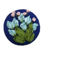 Women's Accessories Brooch | Hijab Blazer | Ribbon Embroidery biru