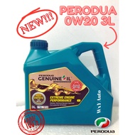 PERODUA FULLY SYNTHETIC SN-0W20 (0W-20) ENGINE OIL 3L + compatible Perodua Oil Filter 1PC 💯 ORIGINAL