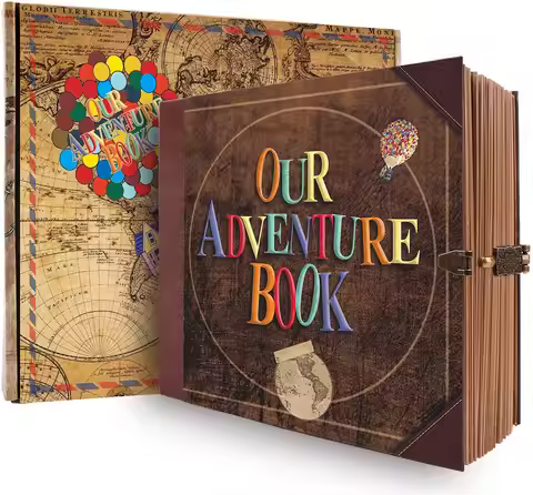 146 Page DIY Handmade Photo Album Scrapbook Our Adventure Book Retro Kraft Album Anniversary Wedding