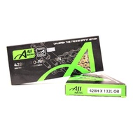 100% Original AJI RACING Chain Drive 428H 132L Sprocket O-Ring Gold Rantai Heavy Duty 428 132 Y16ZR 