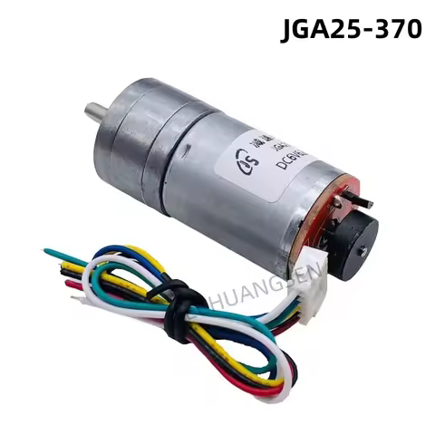 JGA25-370 DC Deceleration Motor 12V24V High Power High Torque Balance Car Motor Madamedium Speed Mea