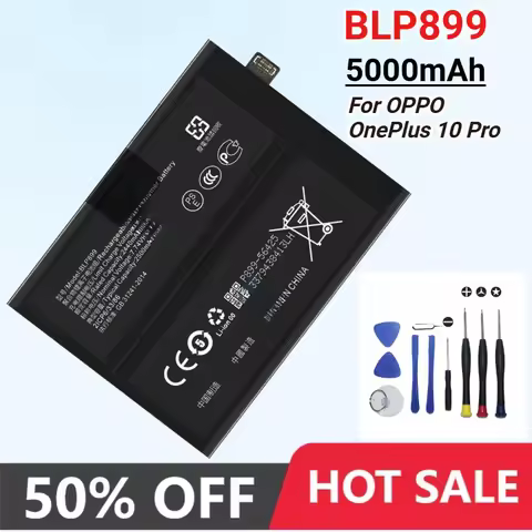 High Quality BLP899 Capacity Mobile Phone Replacement Battery for OnePlus 10 Pro / 1+10 PRO 2500mAhx