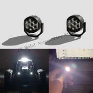 1 Pair Simulation LED Spotlight Headlight for 1/10 RC Crawler Car VP OPTIC H10 Vanquish TRX4  Defend