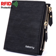 RFID Theft Protec Zipper Men Wallets Famous Brand 2023 Mens Wallet Male m0ney Purses Business Men Wallet Carteira Masculina