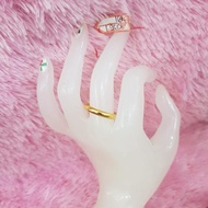 CC148M347M Cincin polos simple emas kuning asli 1.950gr ring 24  70% 16k