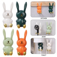 New Cartoon Rabbit Shaped Toothbrush Holder Creative Wall Mounted Traceless Hook Multifunctional Bat