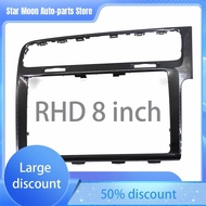 RHD Right-hand drive Piano paint Black 8 inch and 9.2 inch Screen Trim frame Radio Panel For VW Golf