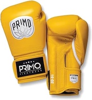 Primo Emblem 2.0 Shaolin Yellow Boxing Gloves - Genuine Leather - Yellow - Size 14 oz