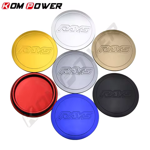 4 Piece Car Racing 3D VOLK RAYS Logo Wheel Center Cap 60MM 61MM 62MM Alloy Wheel Cover Hub Caps CE28