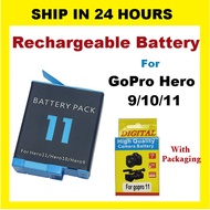 [Ready Stock] GoPro Hero 9 / Hero 10 / Hero 11 Rechargeable Battery AHDBT-901 @ 1800mAh 3.85V