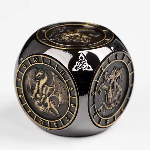 7-in-1 Fingertip Gyro Dice for Dungeons and Dragons , DND Spinner Dice D&D Dice Dragon Digital Dice 