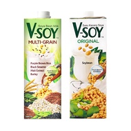 V-SOY Soya Bean Milk UHT Original Multigrain 1L  High Quality Soybean Rich In Protein Nutrients Calcium And Vitamins