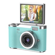 4K CCD 8X Digital Zoom Camera for Student 48MP Compact Digital Photography Camera 180 Flip Screen Se