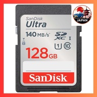 [Directly from Japan]128GB SDXC Class 10 UHS-I SD Card, Read Speed up to 140MB/s, Ultra SDSDUNB-128G