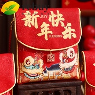 REBUY New Year Red Envelopes, Traditional Blessing Chinese Lucky Money Bag, Money Pouches Cloth Hong