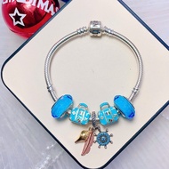 [Free silver cleaner 50 ml bottle] Pandora Bracelet - 925 Italian silver Charm Bracelet, cute and lo