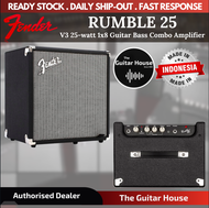 Fender Rumble 25 V3 25-watt 1x8 Guitar Bass Combo Amplifier (Rumble25)