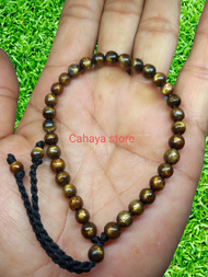 Gelang tali arus serat emas 5mm gelang akar bahar asli gelang akar bahar original gelang tasbih