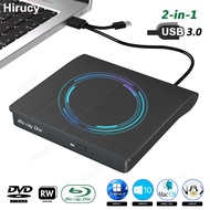 บลูเรย์ภายนอก USB3.0ไดรฟ์ดีวีดีประเภท C ออปติคัลไดรฟ์ภายนอก BD/CD/เครื่องเล่น DVD-RW เครื่องเขียน/นักเขียน/ผู้อ่านสำหรับแล็ปท็อป PC Windows