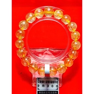 【818泰国佛牌】金发晶 水晶手串 Golden Rutilated Quartz Bracelet CRB-2512010