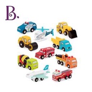 B.Toys  運輸地理學木頭小車 玩具 車  模型 兒童