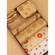 Sandwich Wrapping Paper Household Breakfast Toast Burrito Burger Sandwich Box Disposable Baking Food