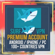 Surfshark VPN Premium Account - PC / Mobile / TV | 105 Countries | VPN Privacy | Secure Internet Acc