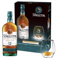 Singleton 12 Year Old Glen ord Whisky with Normal Whisky Glass