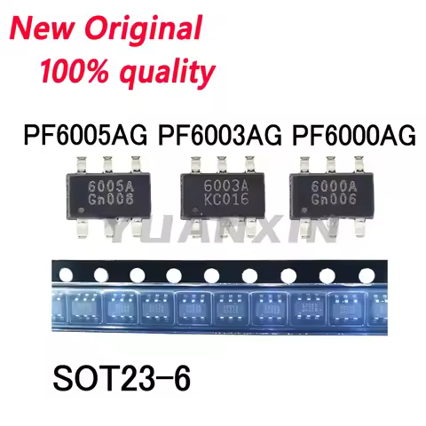 5/PCS New Original PF6000AG PF6003AG PF6005AG 6000A 6003A 6005A SOT23-6 chip In Stock