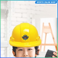 [Beauty] Kids Construction Hat Pretend Playset for Party Costume Christmas Gift