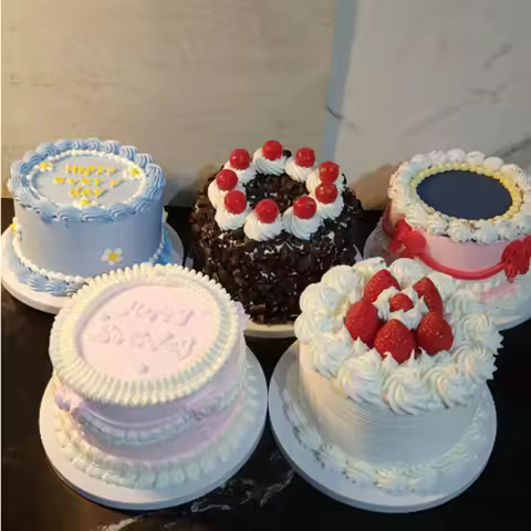 Fake Cake Simulation Fruit Cake Model Fake Birthday Cake Dessert Props Sweet Table Decoration Window