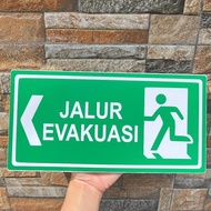 Emergency Stair Evacuation Route Sign Emergency Door Printing Sticker