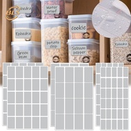 Silver PET Writable Sticker - Kitchen Refrigerator Food Storage Classification Labels - Waterproof C