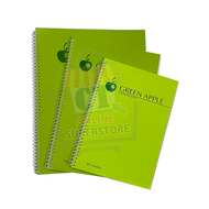 Apple Green Spiral Notebook  80 leaves 8x6, 7x10, 8-1/2x11