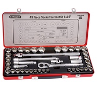 STANLEY 43PC 1/2" DR 12PT MM & AF SOCKET SET 89-509