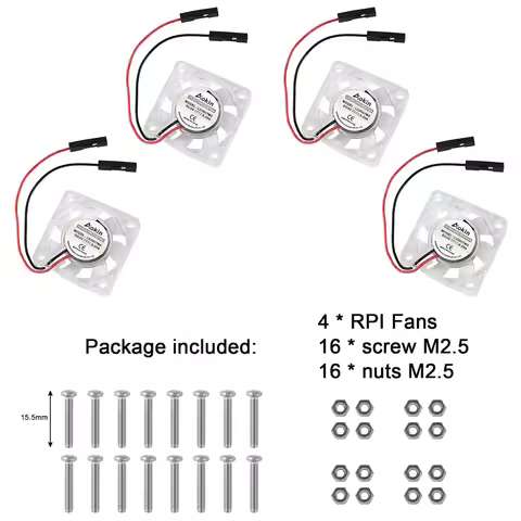 Mini Cooling Fan for Raspberry Pi Brushless 3.3V 5V DC Quiet Fan 30x30x7mm Cooler Fan for Raspberry 