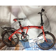 Sepeda Lipat Odessy 20 Inch New - Metalic Merah