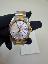 劳力士/Rolex 日志型 116261白瓷盘 表链齐 爬山虎 精钢与18K玫瑰金材质 36mm表径 带票