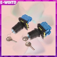 E-WOITD 1 Set 12v 220v 10A 2/3 Position 1/2NO 1/2NC On Off Knob Button Rotary Switch Selector With K